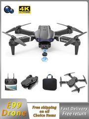 E99 Drone Camera..E99 Folding Drone Quadcopter Remote Control Handle Four Axis Aircraft HD 4K Photography UAV Altitude Fixation