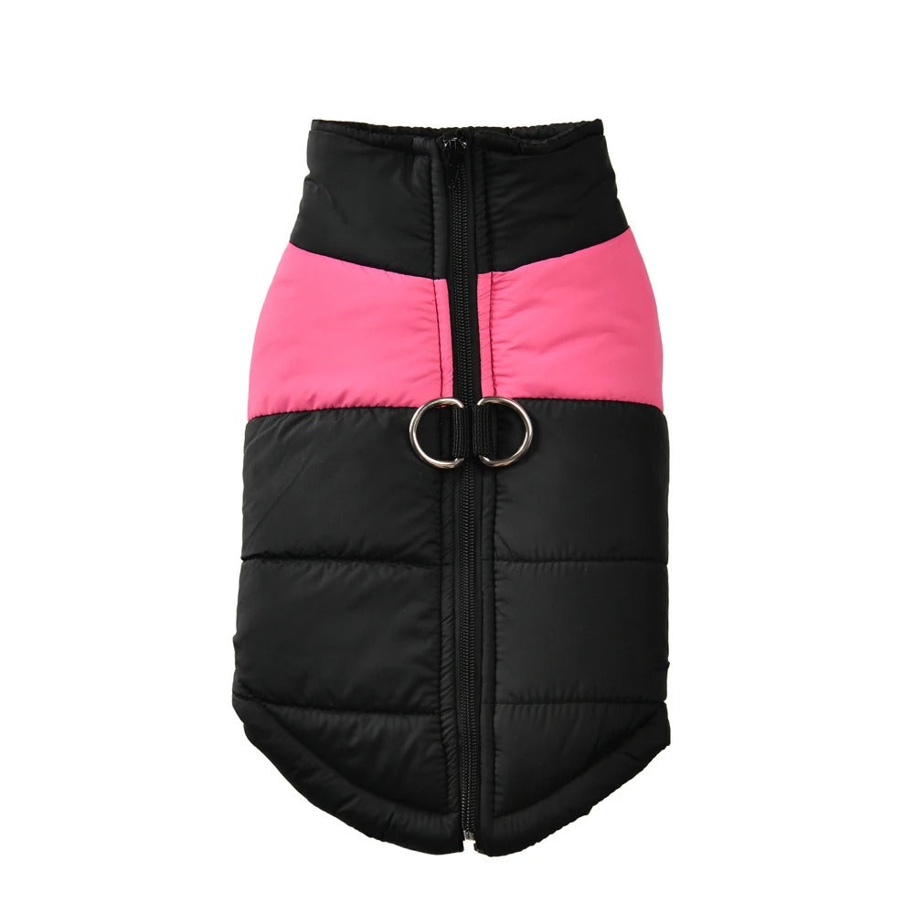 Pet Dog Jacket Warm Winter Clothes For Small Large Dogs Labrador Coat Windproof Waterproof Puppy Costume Vest With D-ring Pug